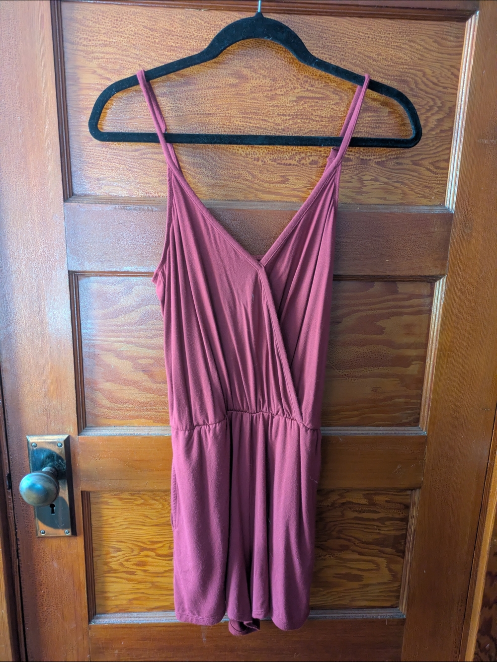 MeUndies Sleeveless V-Neck Romper in Dusty Rose